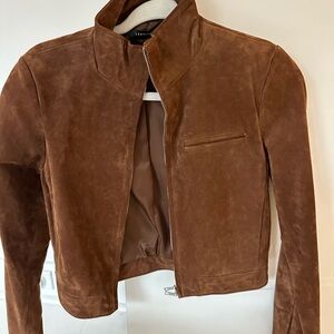 Zara Leather Cropped Suede Women's Jacket